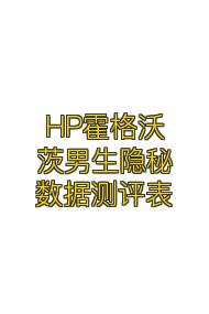 HP霍格沃茨男生隐秘数据测评表